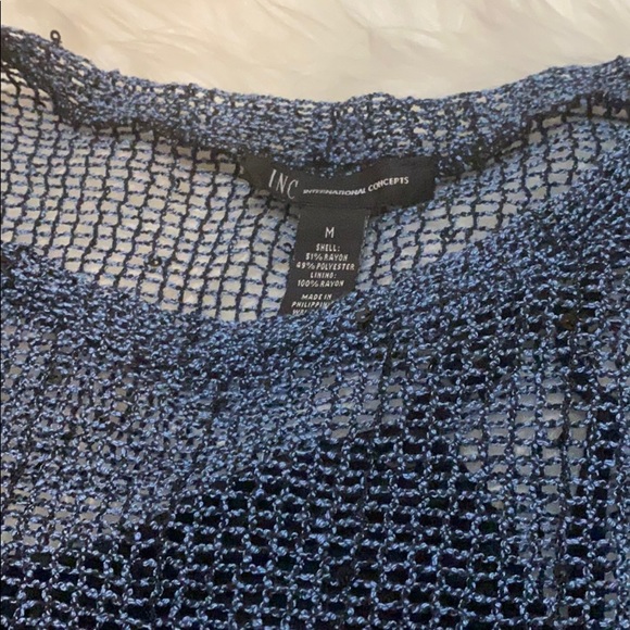 Blue sequin sweater - Picture 2 of 2